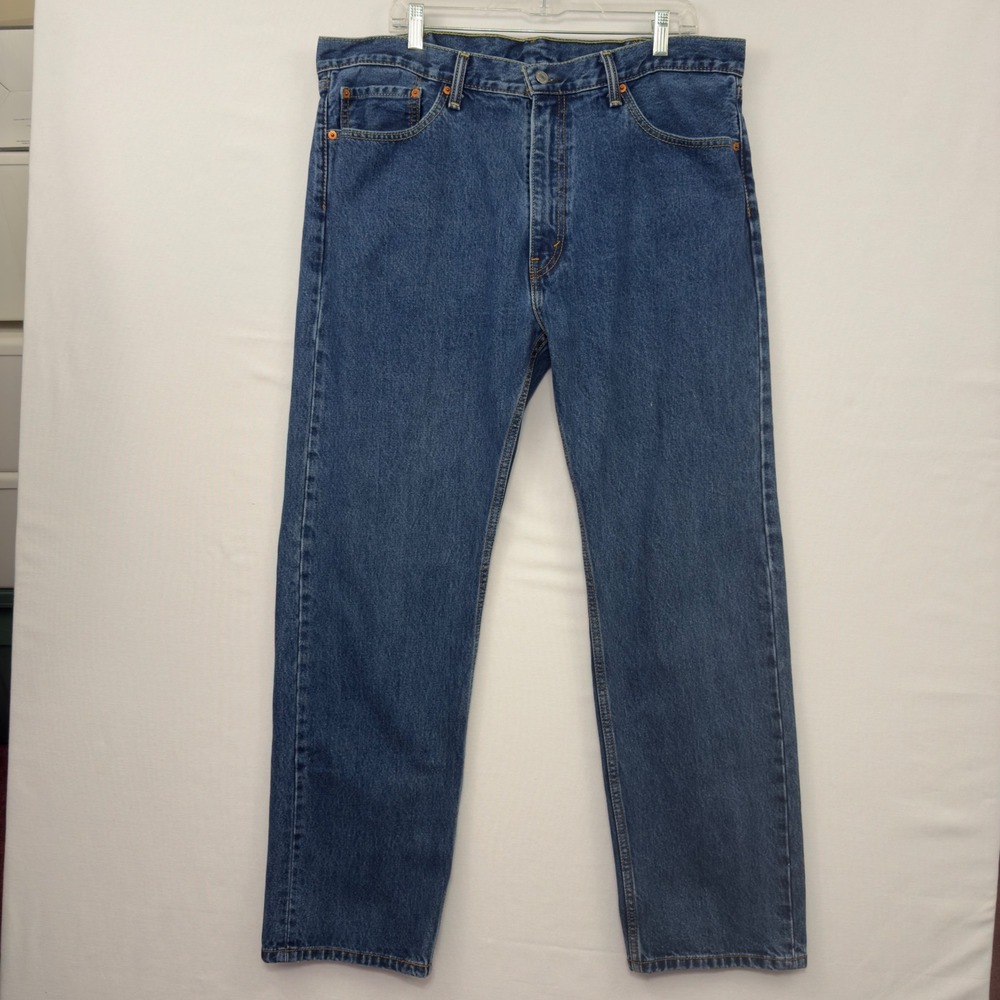 Levi's 505 Regular Fit Jeans Mens‎ W40 L32 Medium Wash Denim Pants